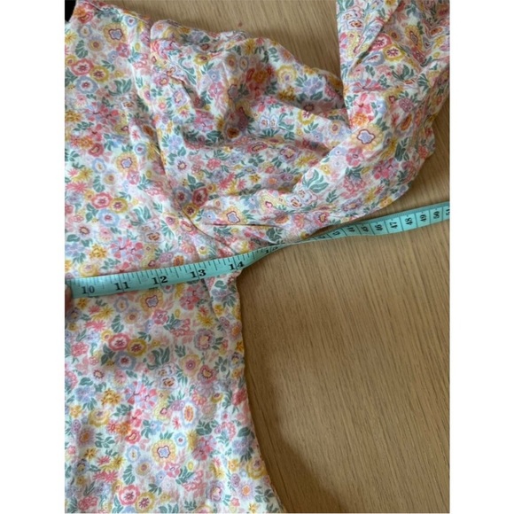 Bardot Cream Sundress with Bishop Sleeves and Crew Neck - Picture 6 of 6